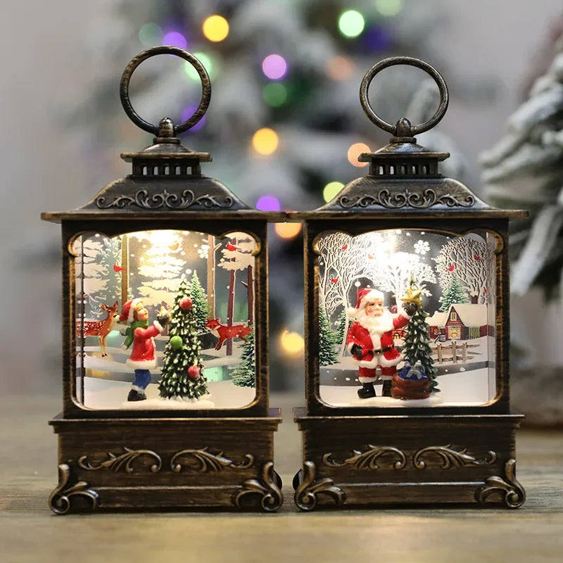 Christmas Snow Globe Lantern