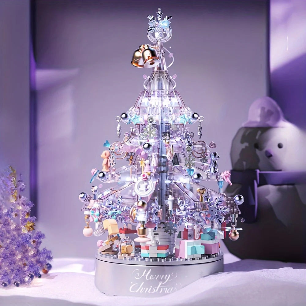 Purple Christmas Tree Music Box