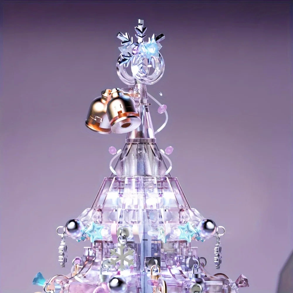 Purple Christmas Tree Music Box