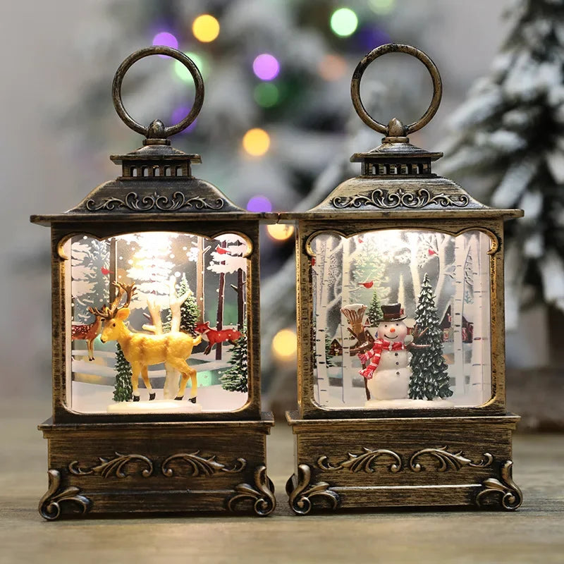 Christmas Snow Globe Lantern