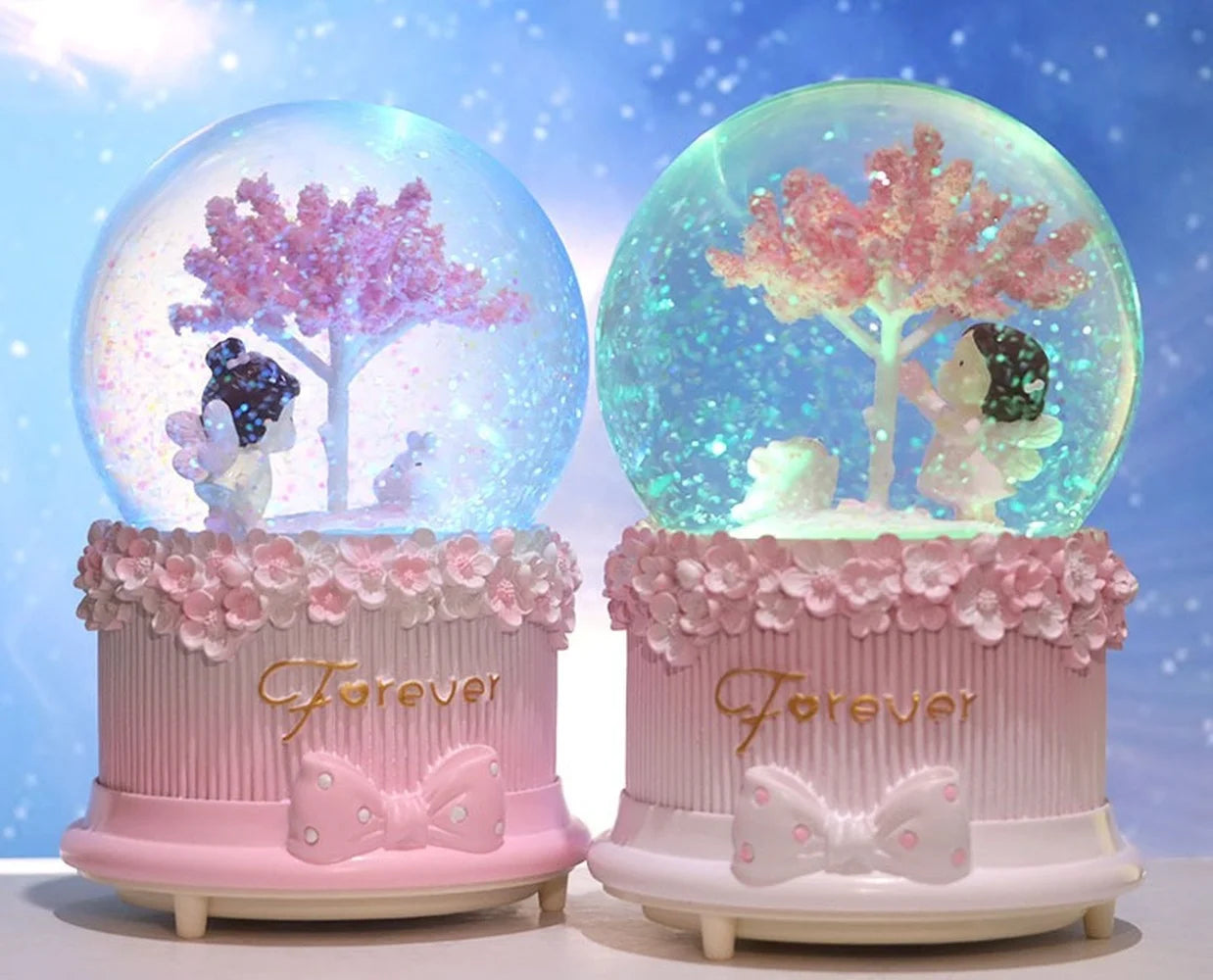 Sakura Tree Snow Globe