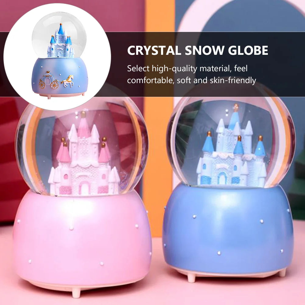 Castle Crystal Snow Globes